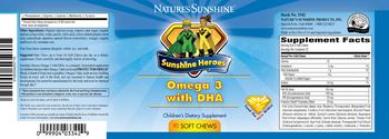 Nature's Sunshine Sunshine Heroes Omega 3 with DHA - childrens supplement