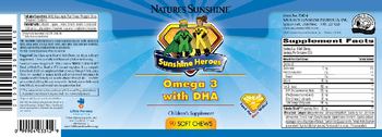 Nature's Sunshine Sunshine Heroes Omega 3 With DHA - supplement