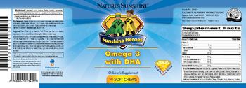 Nature's Sunshine Sunshine Heroes Omega 3 With DHA - childrens supplement