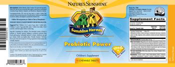 Nature's Sunshine Sunshine Heroes Probiotic Power - childrens supplement
