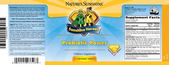 Nature's Sunshine Sunshine Heroes Probiotic Power - childrens supplement
