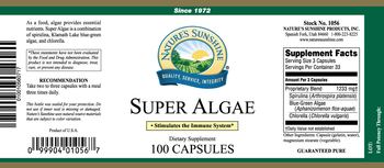 Nature's Sunshine Super Algae - supplement