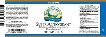 Nature's Sunshine Super Antioxidant - supplement