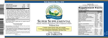 Nature's Sunshine Super Supplemental without Iron - supplement