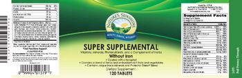 Nature's Sunshine Super Supplemental Without Iron - supplement