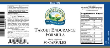 Nature's Sunshine Target Endurance Formula - supplement