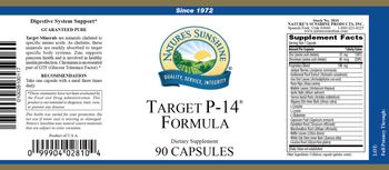 Nature's Sunshine Target P-14 Formula - supplement
