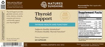 Nature's Sunshine Thyroid Support - supplement