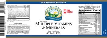 Nature's Sunshine Time Release Multiple Vitamins & Minerals - supplement