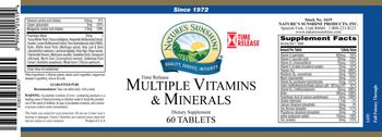 Nature's Sunshine Time Release Multiple Vitamins & Minerals - supplement