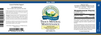 Nature's Sunshine Trace Mineral Maintenance - supplement