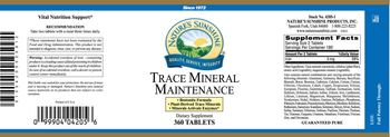 Nature's Sunshine Trace Mineral Maintenance - supplement