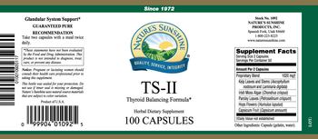 Nature's Sunshine TS-II - herbal supplement