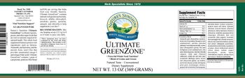 Nature's Sunshine Ultimate GreenZone - supplement