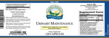 Nature's Sunshine Urinary Maintenance - herbal supplement