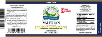 Nature's Sunshine Valerian Time Release - supplement