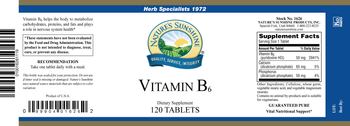 Nature's Sunshine Vitamin B6 - supplement