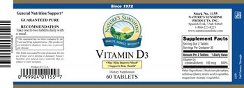 Nature's Sunshine Vitamin D3 - supplement