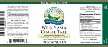 Nature's Sunshine Wild Yam & Chaste Tree 210 mg - supplement