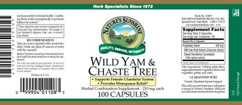 Nature's Sunshine Wild Yam & Chaste Tree - herbal combination supplement