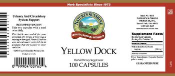 Nature's Sunshine Yellow Dock - herbal supplement
