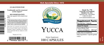 Nature's Sunshine Yucca - supplement