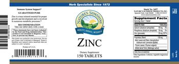 Nature's Sunshine Zinc - supplement