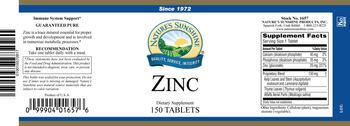 Nature's Sunshine Zinc - supplement