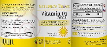Nature's Trove Vitamin D3 2000 IU Cherry Flavor - supplement