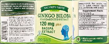 Nature's Truth Ginkgo Biloba 120 mg - supplement