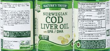 Nature's Truth Norwegian Cod Liver Oil with EPA/DHA - supplement