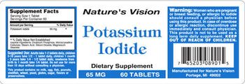 Nature's Vision Potassium Iodide - supplement