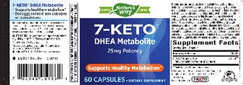 Nature's Way 7-Keto DHEA Metabolite 25 mg Potency - supplement