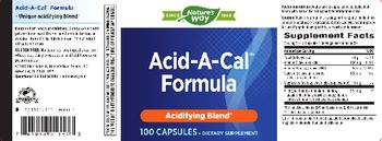 Nature's Way Acid-A-Cal Formula - supplement