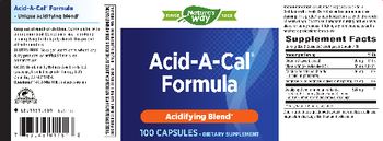 Nature's Way Acid-A-Cal Formula - supplement
