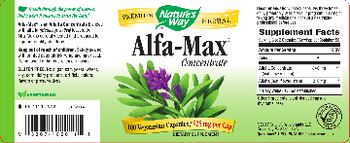 Nature's Way Alfa-Max Concentrate 525 mg - supplement