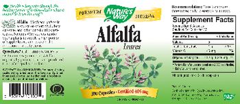Nature's Way Alfalfa Leaves - supplement