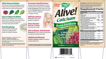 Nature's Way Alilve! Calcium Bone Formula - supplement