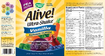 Nature's Way Alilve! Ultra Shake Vanilla - supplement