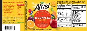 Nature's Way Alive! B-Complex Gummies Delicious Mango Flavored - supplement
