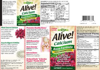 Nature's Way Alive! Calcium Bone Formula - supplement