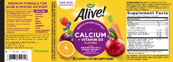 Nature's Way Alive! Calcium + Vitamin D3 Gummies - supplement