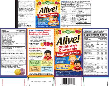 Nature's Way Alive! Children's Chewable Multi-Vitamin - supplement