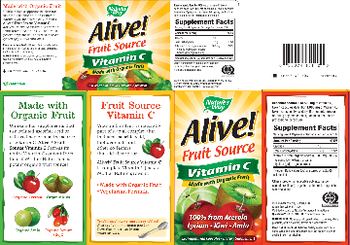 Nature's Way Alive! Fruit Source Vitamin C - supplement