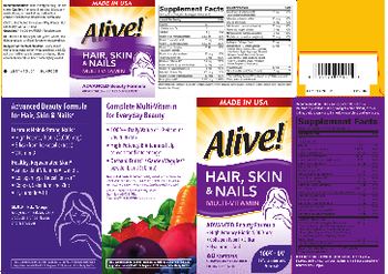 Nature's Way Alive! Hair, Skin & Nails Strawberry Flavored - supplement