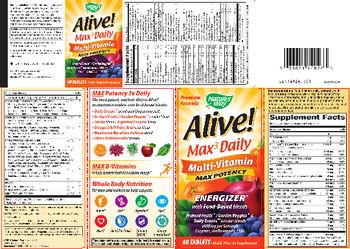 Nature's Way Alive! Max 3 Daily Multi-Vitamin Max Potency - multivitamin supplement