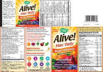 Nature's Way Alive! Max 3 Daily Multi-Vitamin Max Potency - multivitamin supplement