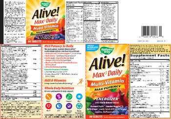 Nature's Way Alive! Max 3 Daily Multi-Vitamin Max Potency - multivitamin supplement