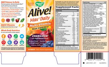 Nature's Way Alive! Max 3 Daily Multi-Vitamin - multivitamin supplement