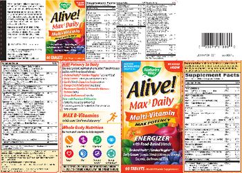 Nature's Way Alive! Max 3 Daily Multivitamin No Added Iron - multivitamin supplement